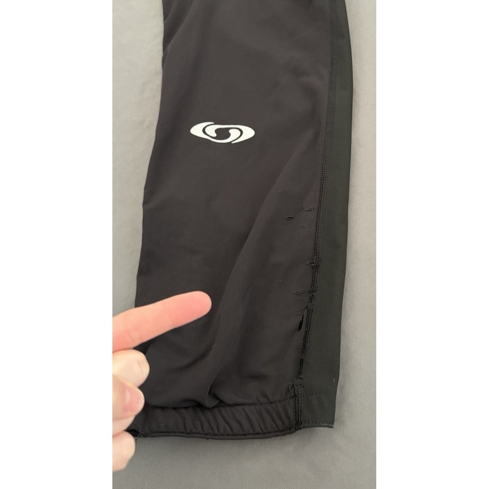 Salomón Technical Pants Womens Small Black Clima Wind Full Zipper Sides Stretch - Picture 8 of 16